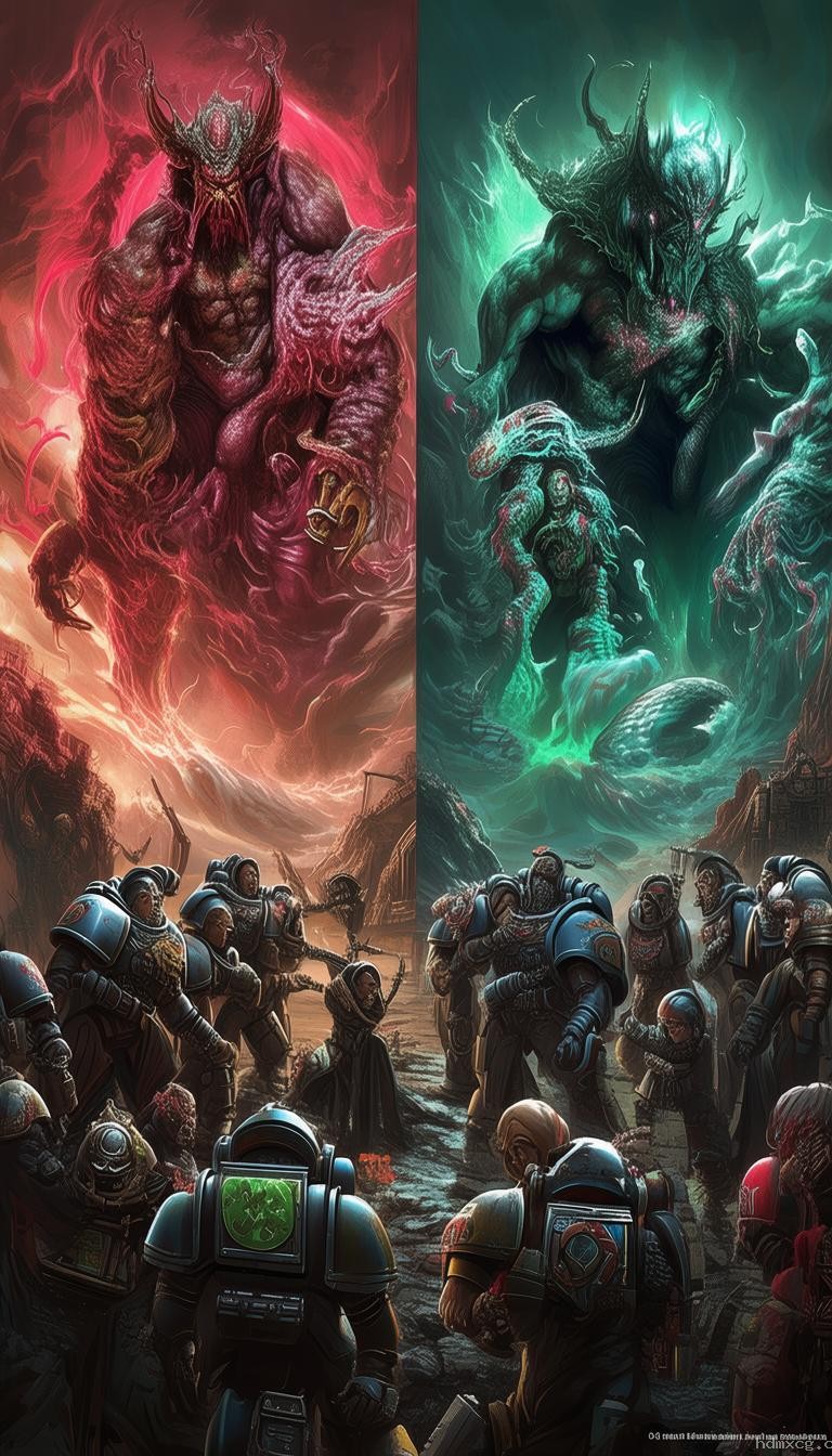 战锤世界中四邪神蛊惑忠诚派星际战士方法对比分析
